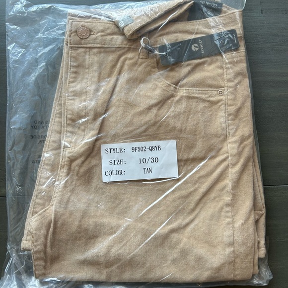 Tractr Pants - Tractr Beige Denim Pants